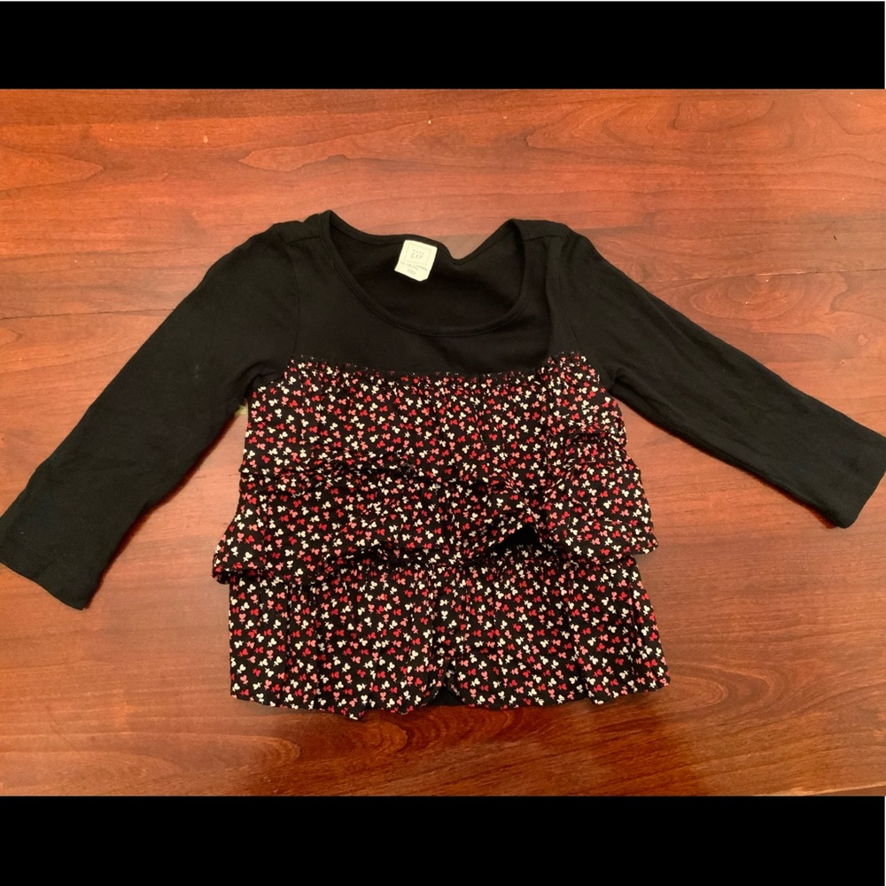 (3/$12) 12 month girls long sleeve top